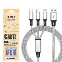 NYLON 3 IN 1 MOBILE DATA CABLE