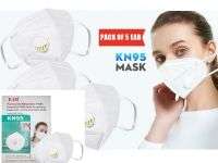 Pack Of 5 Units EAB KN95 WITH FILTER 5 LAYER PROTECTIVE MASK IMPORTED