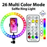 SPEED-X 26CM 26COLOR RGB RING LIGHT WITH REMOTE