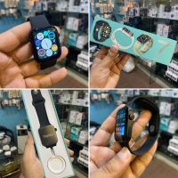 Watch 7 Smart Watch Series 7 N76|Square Design|Wireless Charging|44mm|Black