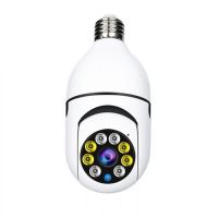 Bulb Camera 1080p Wifi 360 Degree Panoramic Night Vision Two-Way Audio Motion Detection