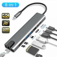 8 IN 1 MULTI-PORT TYPE C TO USB C 4K HDMI ADAPTER USB 3.0 NETFLIX & YOUTUBE SUPPORTED