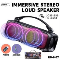 REMAX RB-M67 PORTABLE SUPER BASS WIRELESS SPEAKER WITH RGB LIGHTS