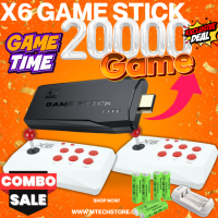 X6 Retro Game Console 64GB with Double Wireless Arcade Joysticks Cell Charger Combo | 20,000+ Classic Games | Plug & Play TV Gaming Stick – Buy Online in Pakistan
