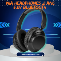 NIA J1 ANC Over-Ear Bluetooth 5.0 Headphone – Wireless Headset with Noise Cancellation
