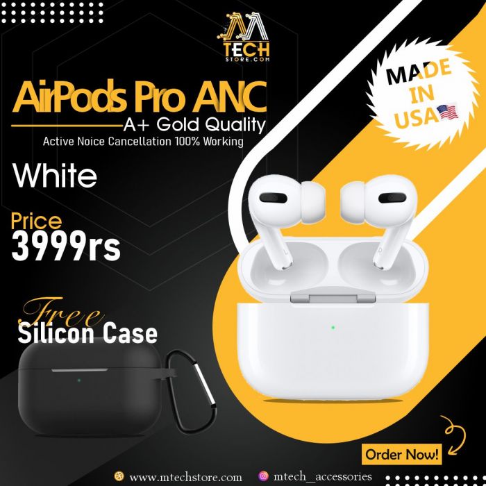 Branded Airpods Pro ANC | Active Noise Cancellation GOLD Quality |