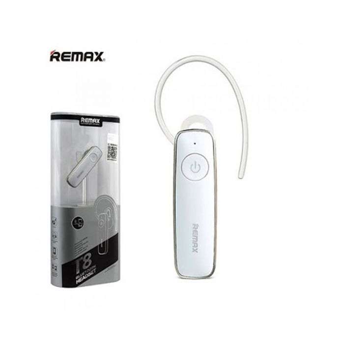 Remax Bluetooth Handsfree T8 White Colour