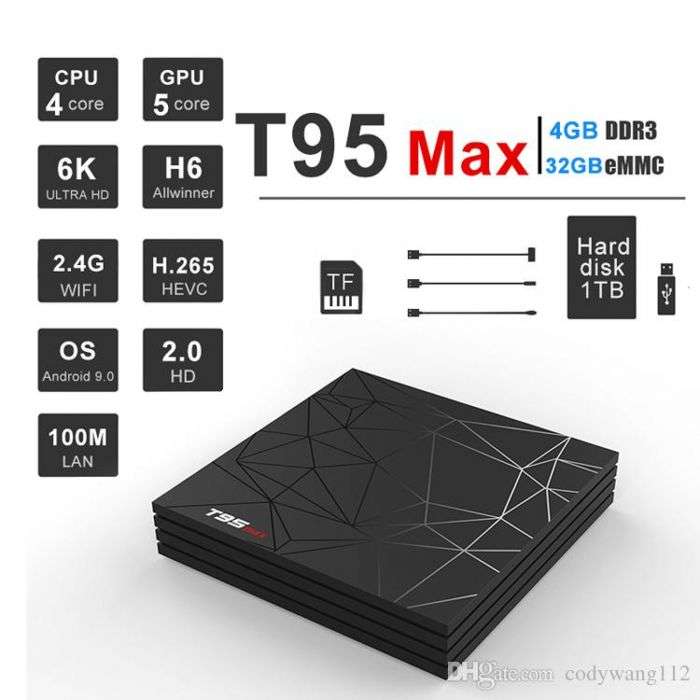 T95 Max 6K Android Smart TV Box Android 9