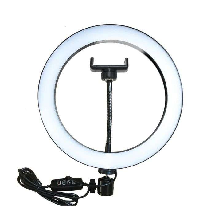26CM LED STUDIO CAMERA RING LIGHT PHOTOGRAPHY WITH MOBILE HOLDER