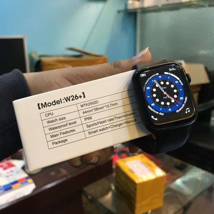 IWO W26 Plus Smart Watch |Waterproof|Infinity Display|Calling|BLACK