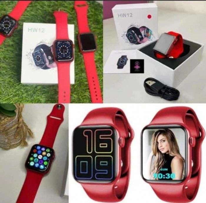 Buy HW12 Smart Watch In Pakistan |RED| Infinity Display | 40mm |