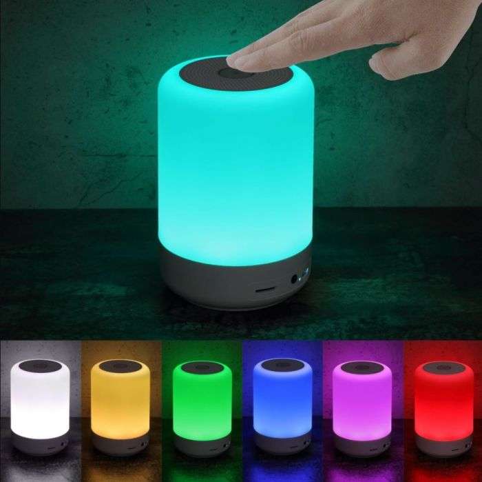 RGB Bluetooth Speaker Round Touch Lamp Speaker CL-671 Size 5 Inch
