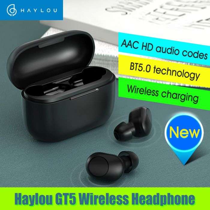Haylou GT5 True Wireless Bluetooth 5.0 Earbuds Headphone|TWS|Airdots|BLACK|