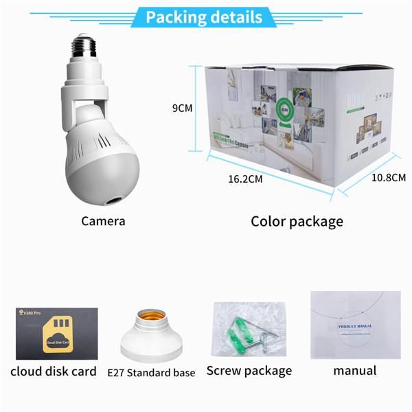 Smart panoramic bulb 360 camera manual em portugues cheap