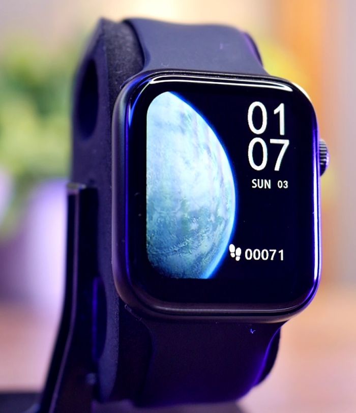 A2094 Smart Watch | 44MM-Apple Logo | Black |