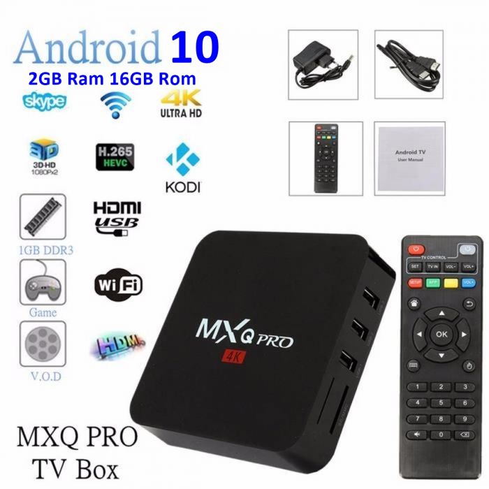 MXQ PRO 4K Android Box 2GB/16GB/Android10