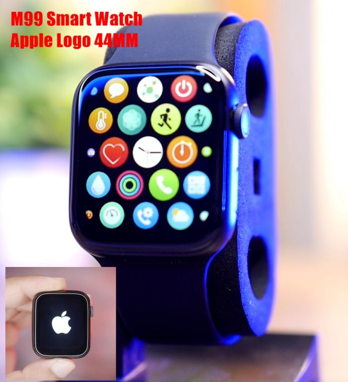 M99 Smart Watch 44MM/Apple Logo-Black