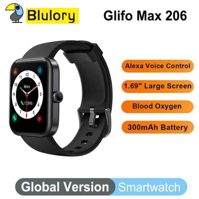 Blulory Max Smart Watch-Black