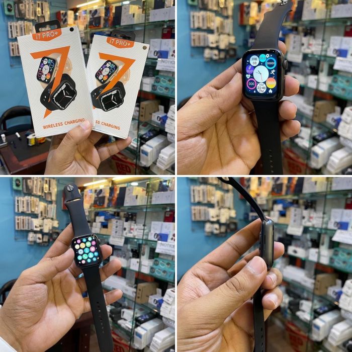 i7 Pro Plus Smart Watch-44MM-Series7-Black