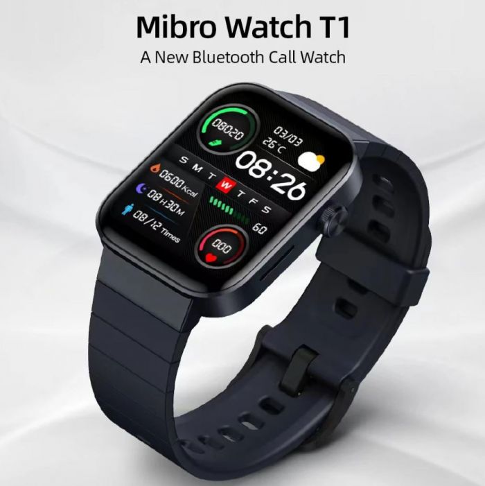 MiBro T1 Smart Watch-Calling Feature+AMOLED Display