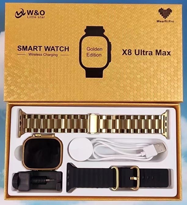 X8 Ultra Max Smart Watch-Gold Edition