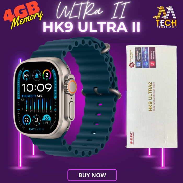 HK9 ULTRA 2 Smart Watch Amoled 2GB Memory